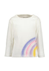 Blue Seven Baby Girl Rainbow Long Sleeve Top, White