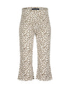 Blue Seven Baby Girl Animal Print Flare Legging, Beige
