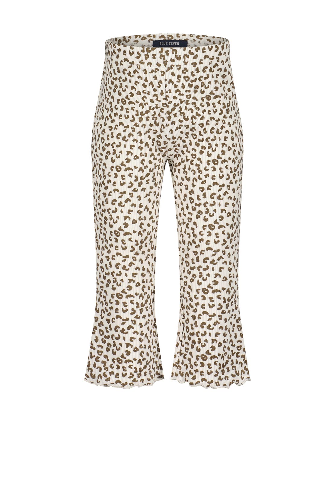 Blue Seven Baby Girl Animal Print Flare Legging, Beige
