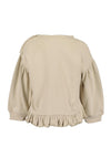 Blue Seven Baby Girl Cat Long Sleeve Sweater, Beige