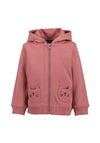 Blue Seven Baby Girl Hooded Full Zip Sweater, Pink