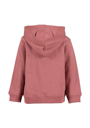 Blue Seven Baby Girl Hooded Full Zip Sweater, Pink