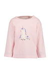 Blue Seven Baby Girl Unicorn Long Sleeve Top, Pink