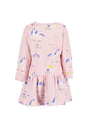 Blue Seven Baby Girl Unicorn Long Sleeve Sweater Dress, Pink