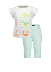 Blue Seven Baby Girl Under The Sea Tee and Legging Set, White