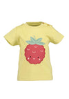 Blue Seven Baby Girl Strawberry Short Sleeve Tee, Yellow