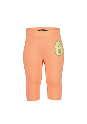 Blue Seven Baby Girl Avocado Capri Legging, Orange