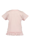 Blue Seven Baby Girl Unicorn Frill Hem Short Sleeve Tee, Pink