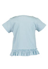 Blue Seven Baby Girl Unicorn Frill Hem Short Sleeve Tee, Blue