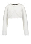 Blue Seven Mini Girl Knit Long Sleeve Bolero, White