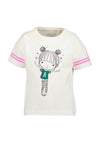 Blue Seven Mini Girl Print Short Sleeve Tee, White