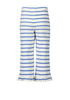 Blue Seven Mini Girl Stripe Frill Hem Trouser, White