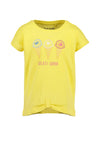 Blue Seven Mini Girl Gelati Lover Short Sleeve Tee, Yellow