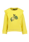 Blue Seven Mini Girl Sequin Lemon Sweater, Yellow