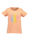 Blue Seven Mini Girl Unicorn Short Sleeve Tee, Orange