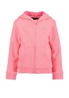 Blue Seven Mini Girl Rainbow Long Sleeve Hooded Jacket, Pink