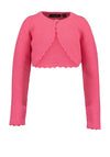 Blue Seven Mini Girl Knit Long Sleeve Bolero, Pink