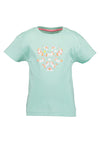 Blue Seven Mini Girl Unicorn Short Sleeve Tee, Green