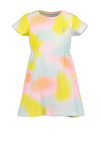 Blue Seven Mini Girl Tie Dye Unicorn Dress, Multi