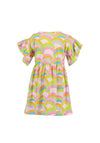 Blue Seven Girl Rainbow Short Sleeve Dress, Multi