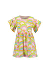 Blue Seven Girl Rainbow Short Sleeve Dress, Multi