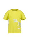 Blue Seven Mini Boy Foil Dino Short Sleeve Tee, Green