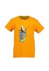 Blue Seven Mini Boy Short Sleeve Shark Soda Tee, Orange