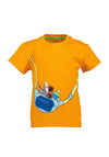 Blue Seven Mini Boy Short Sleeve Bumbag Tee, Orange