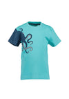 Blue Seven Mini Boy Short Sleeve Octopus Tee, Blue