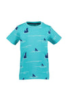 Blue Seven Mini Boy Shark Short Sleeve Tee, Blue