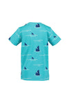 Blue Seven Mini Boy Shark Short Sleeve Tee, Blue