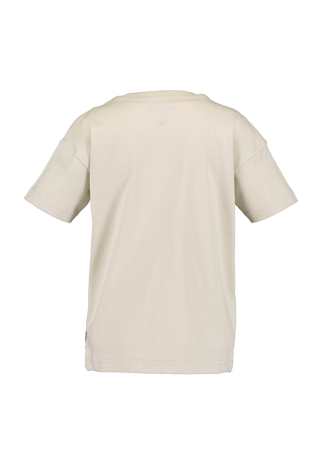Blue Seven Mini Boy Tractor Short Sleeve Tee, Beige