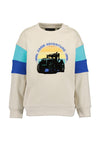 Blue Seven Mini Boy Farm Adventure Long Sleeve Sweater, Beige