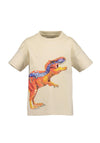Blue Seven Mini Boy Dino Short Sleeve Tee, Beige