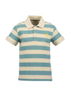 Blue Seven Mini Boy Stripe Short Sleeve Polo, Multi