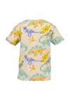 Blue Seven Mini Boy All-over Dino Short Sleeve Tee, Beige