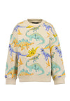 Blue Seven Mini Boy Dino Long Sleeve Sweater, Beige