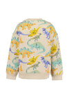 Blue Seven Mini Boy Dino Long Sleeve Sweater, Beige