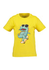 Blue Seven Mini Boy Sunglasses Dino Short Sleeve Tee, Yellow