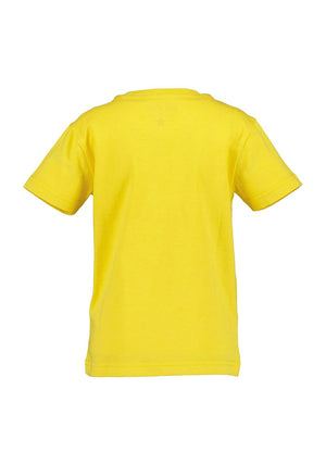 Blue Seven Mini Boy Sunglasses Dino Short Sleeve Tee, Yellow