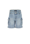 Blue Seven Mini Boy Denim Cargo Short, Blue