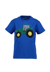 Blue Seven Mini Boy Tractor Short Sleeve Tee, Blue