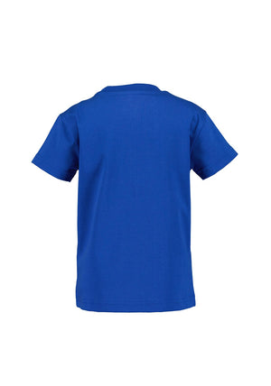 Blue Seven Mini Boy Tractor Short Sleeve Tee, Blue