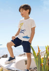 Blue Seven Mini Boy Shorts, Navy