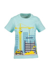 Blue Seven Mini Boy Crane Short Sleeve Tee, Blue