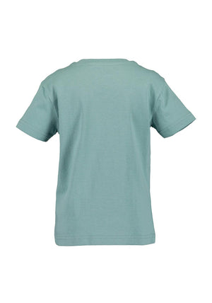 Blue Seven Mini Boy Dino Short Sleeve Tee, Green