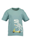 Blue Seven Mini Boy Dino Short Sleeve Tee, Green