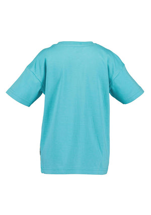 Blue Seven Mini Boy Tractor Short Sleeve Tee, Blue