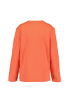 Blue Seven Mini Boy Monster Truck Long Sleeve Top, Orange