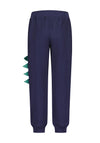 Blue Seven Mini Boy Dinosaur Cuffed Jogger, Navy